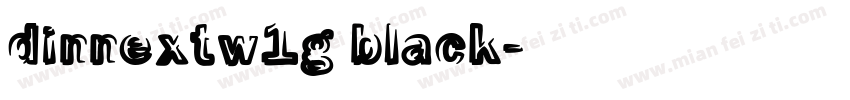 dinnextw1g black字体转换